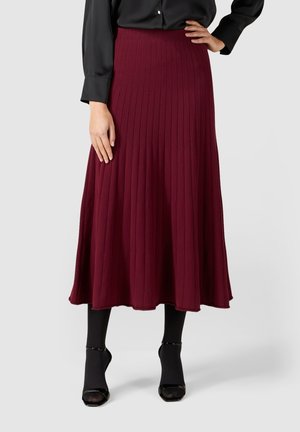 Jupe trapèze - bordeaux