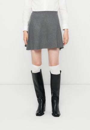 ONLCOCO LIFE SKATER SKIRT - Miniskjørt - medium grey