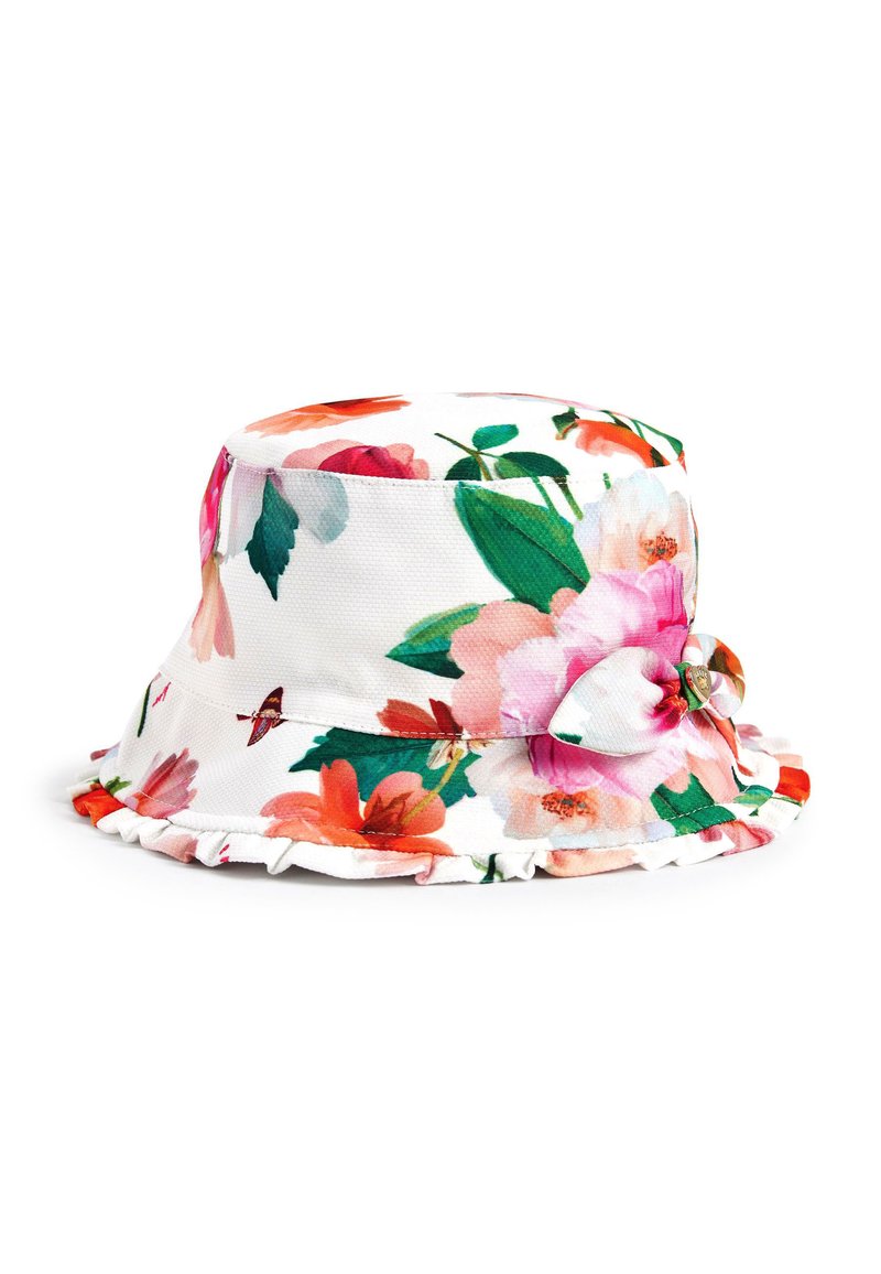 Baker by Ted Baker BAKER BY TED BAKER WHITE FLORAL PRINT BUCKET HAT