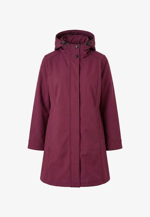 Ulla Popken, HYPRAR WATER-REPELLENT STRETCH FIT SOFTSHELL JACKET - Vinterfrakke - blackberry