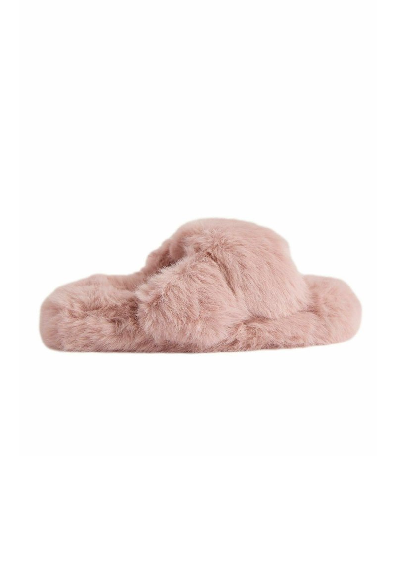 Lipsy CROSS STRAP SLIPPERS - REGULAR FIT - Iešļūcenes - pink