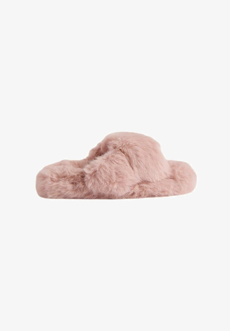 Lipsy CROSS STRAP SLIPPERS - REGULAR FIT - Iešļūcenes - pink