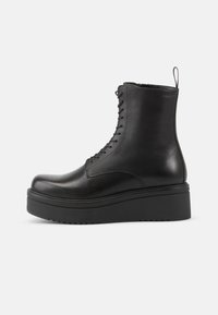 TARA - Členkové čižmy na platforme - black