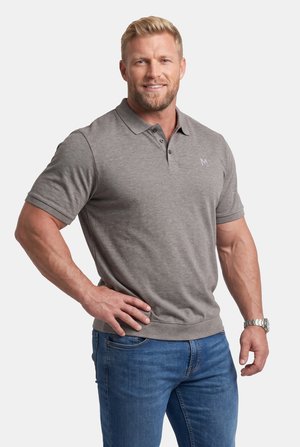Men Plus, Poloshirt - mottled grey