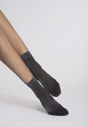 SHIMMER  - Socken - black silver lurex