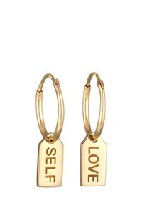 Elli WORDING LOVE SELF - Boucles d'oreilles - gold-coloured