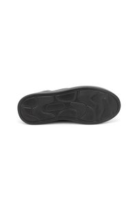Black rubber sole of a shoe with textured grip patterns and a size 37 marking in the center on a white background.