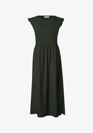 Street One Studio, MIDIKLEID IM STRUKTURMIX MIT RUNDHALS - Robe en jersey - oil green