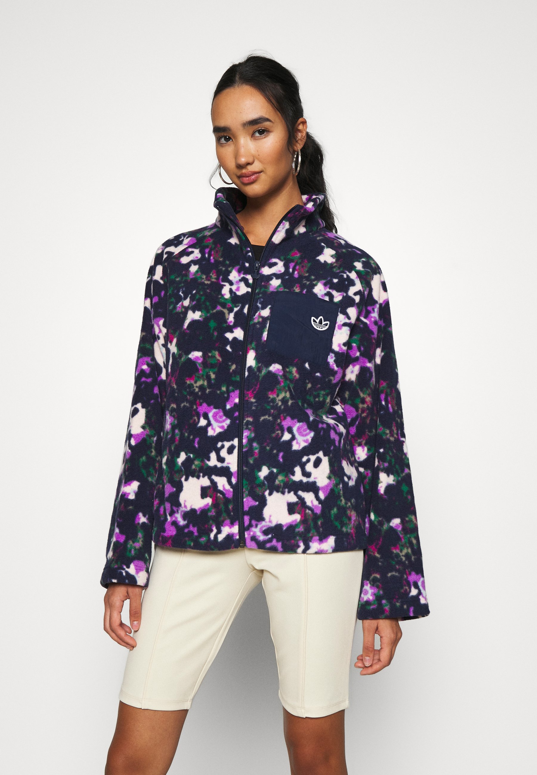 adidas fleece jacket women's