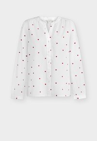 Non sélectionné, white red heart design