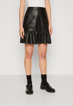 ONLY ONLNELLIE FRILL SKIRT - Φούστα σε γραμμή Α - black