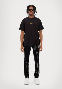 Versace Jeans Couture LOGO PLACKET - Basic póló - black