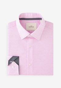 Next SIGNATURE TEXTURED WITH TRIM DETAIL SLIM FIT SINGLE CUFF - Camicia - light pink