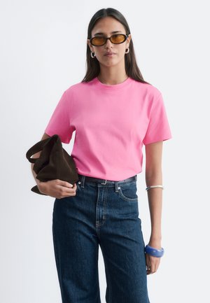 & OTHER STORIES, & OTHER STORIES COTTON CREW-NECK T-SHIRT - T-shirt basique - pink