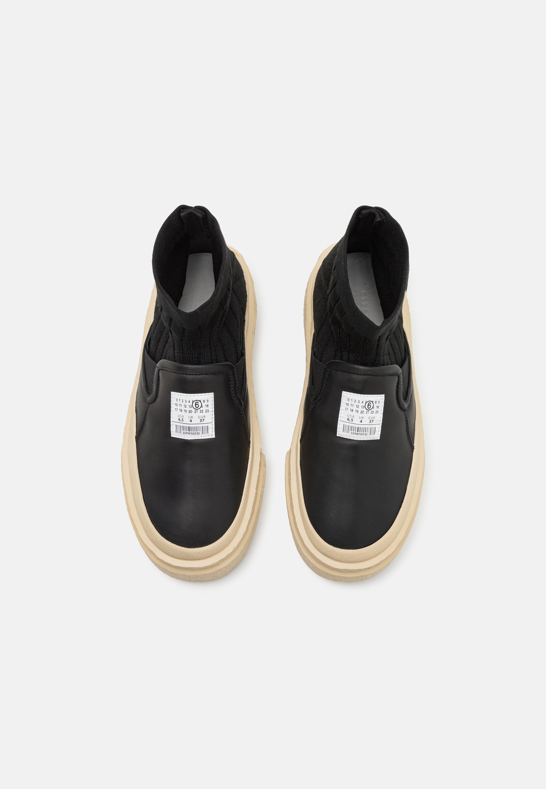 スニーカー Maison Margiela  sneakers Maison Margiela Replica low-top Leather Sneakers | Black