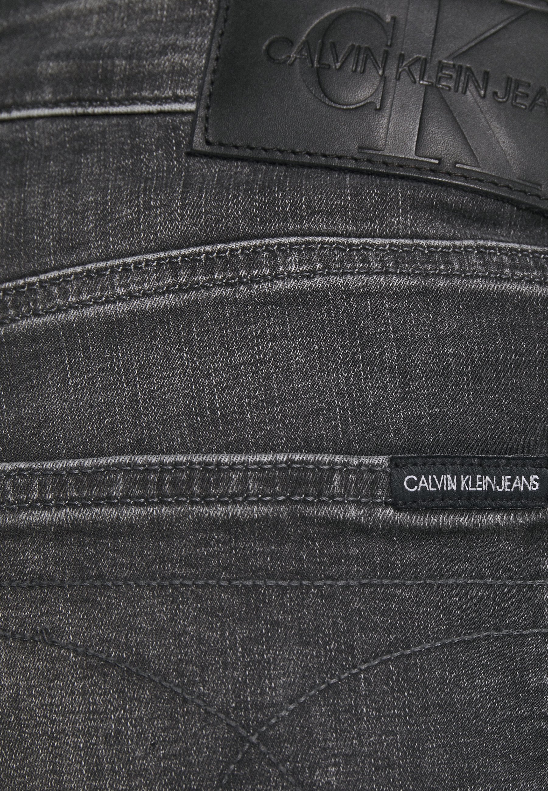 Calvin Klein Jeans SUPER SKINNY - Jeans Skinny Fit - denim grey/Grijs denim/greydenim  - Zalando.nl