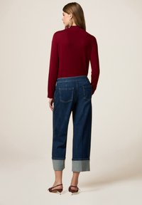 Oltre CON RISVOLTO - Jeans baggy - blu
