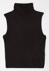 TURTLENECK VEST - Top - mocha
