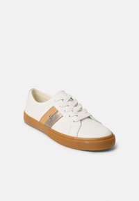 Lauren Ralph Lauren JANSON II LEATHER TRAINER - Matalavartiset tennarit - snow white/twilight/buff