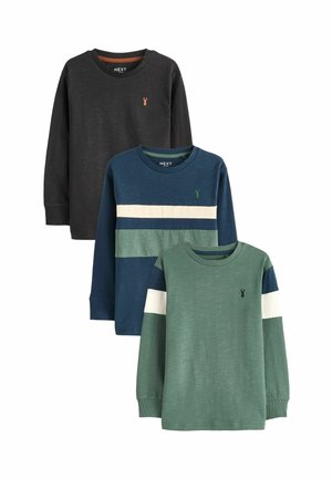 COLOURBLOCK 3 PACK REGULAR FIT - Camiseta de manga larga - green navy blue
