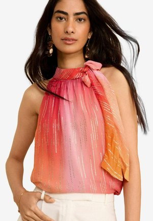 HALTERNECK - REGULAR FIT - Blúz - orange ombre