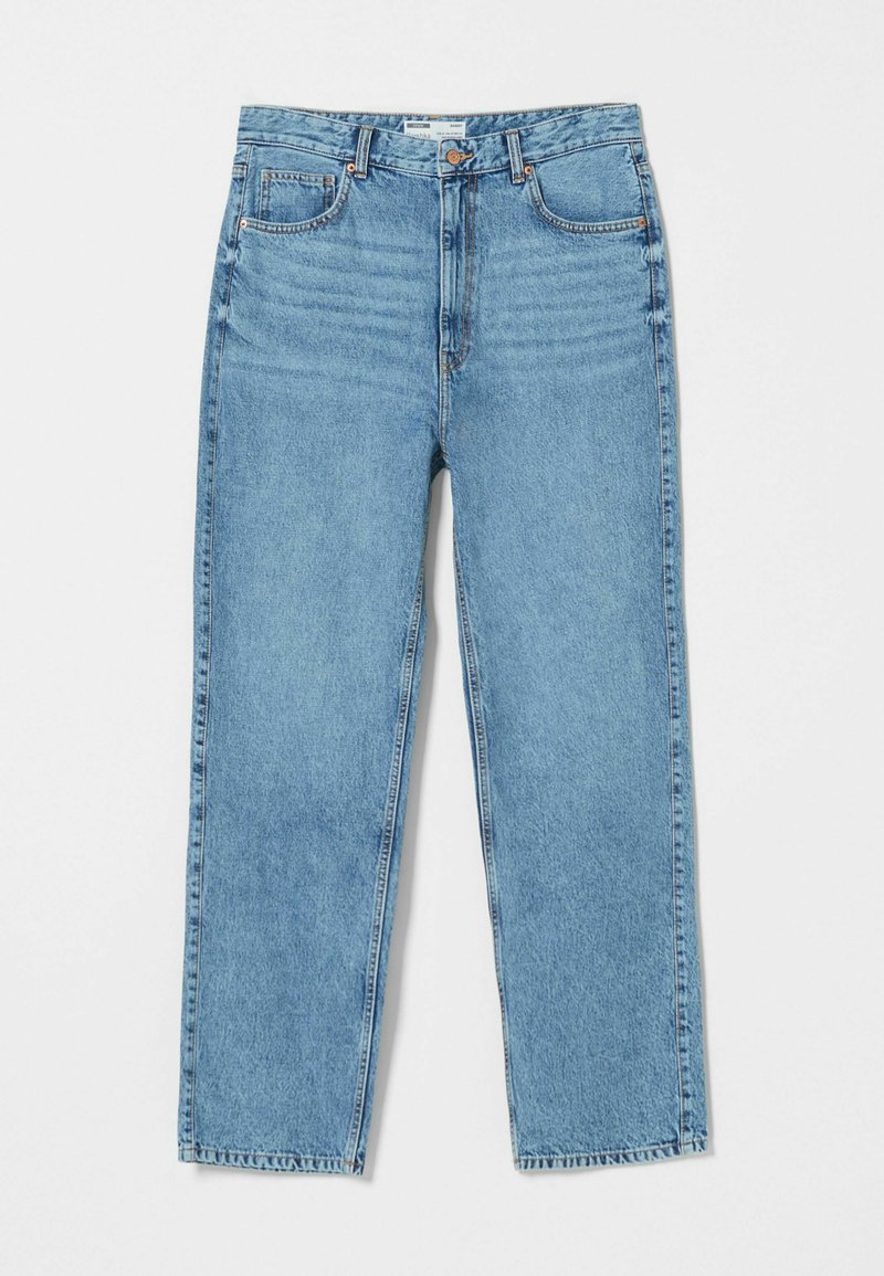 Bershka Straight leg jeans donkerblauw