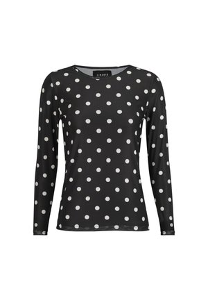 Liberté Essentiel, T-shirt à manches longues - black/white big dot