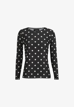 Liberté Essentiel, T-shirt à manches longues - black/white big dot