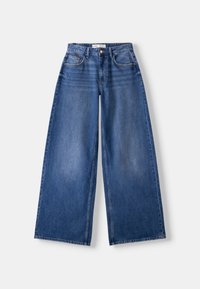 WIDE-LEG - Leveälahkeiset - dark blue