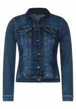 Devin Collarless Jacket in Cecil