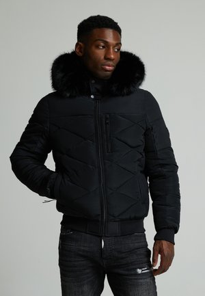 SABBATINI PUFFER BOMBER JACKET - Giacca invernale - jet black