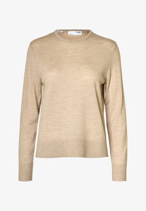Selected, SLFTHEA - Pullover - oatmeal