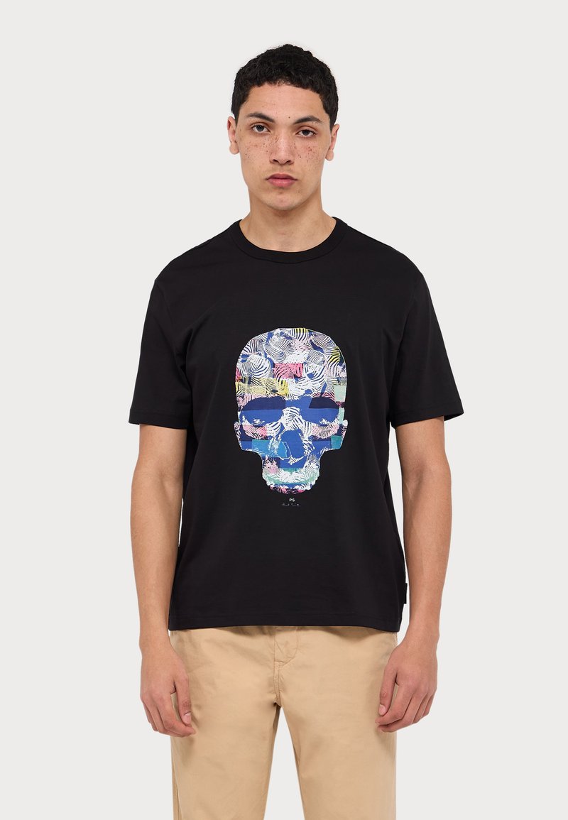 T-shirt Paintball Black Graphic Skull - Taille XL Homme - Occasion Très Bon État