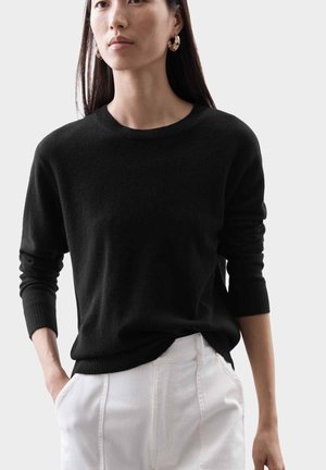 Marks & Spencer CREW NECK - Striktrøje - black