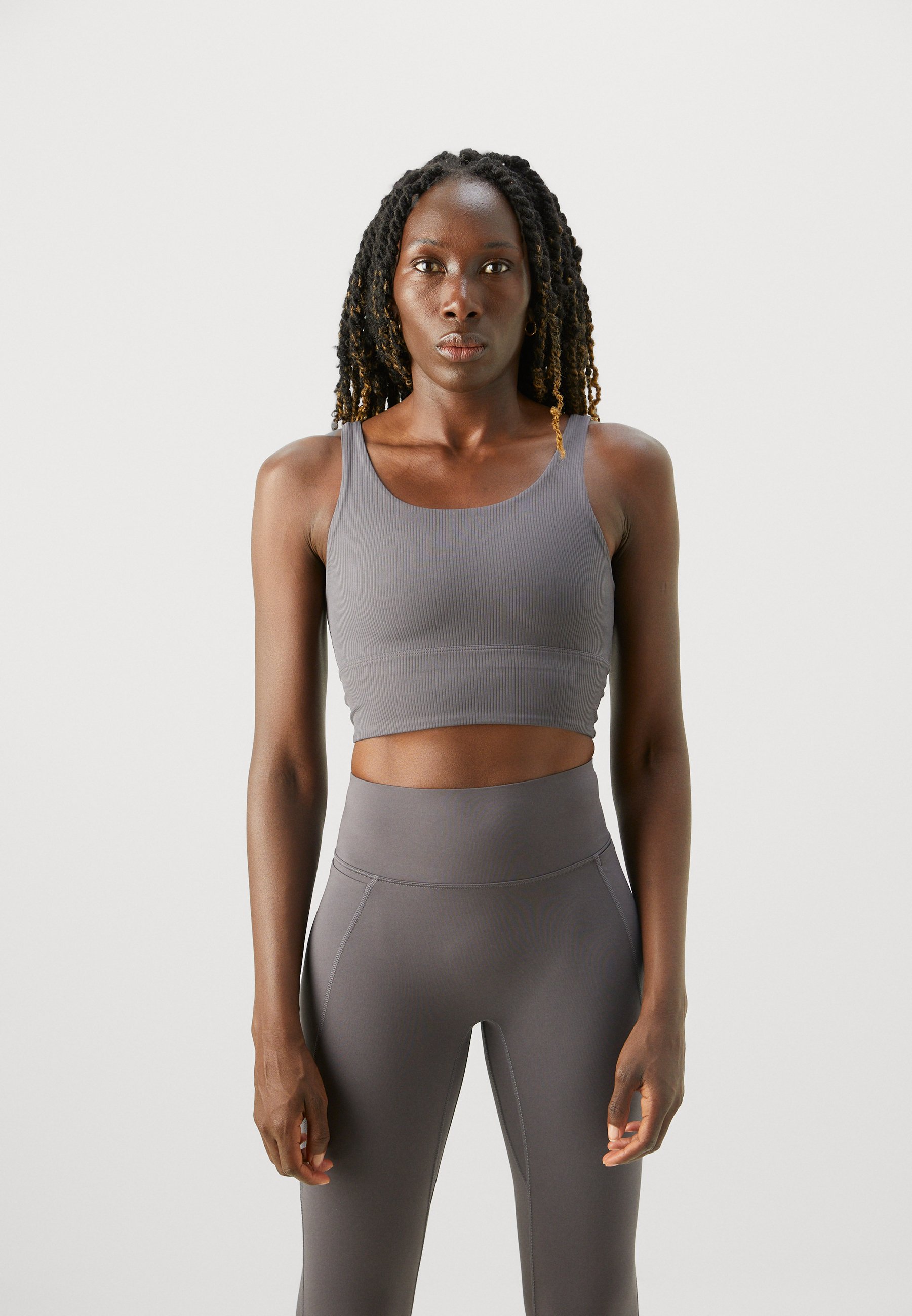 light grey nike sports bra