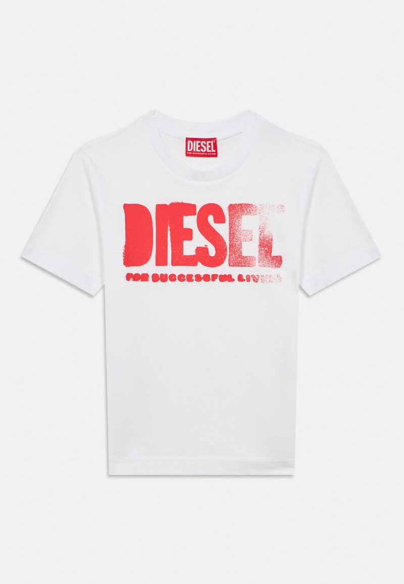 Diesel THIDE OVER UNISEX - T-Shirt print - bianco/weiß - Zalando