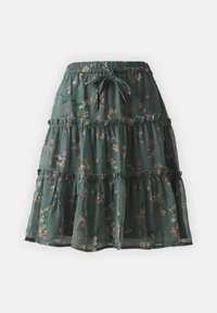 Vero Moda VMSMILLA SHORT FRILL SKIRT - A-line skjørt - laurel wreath