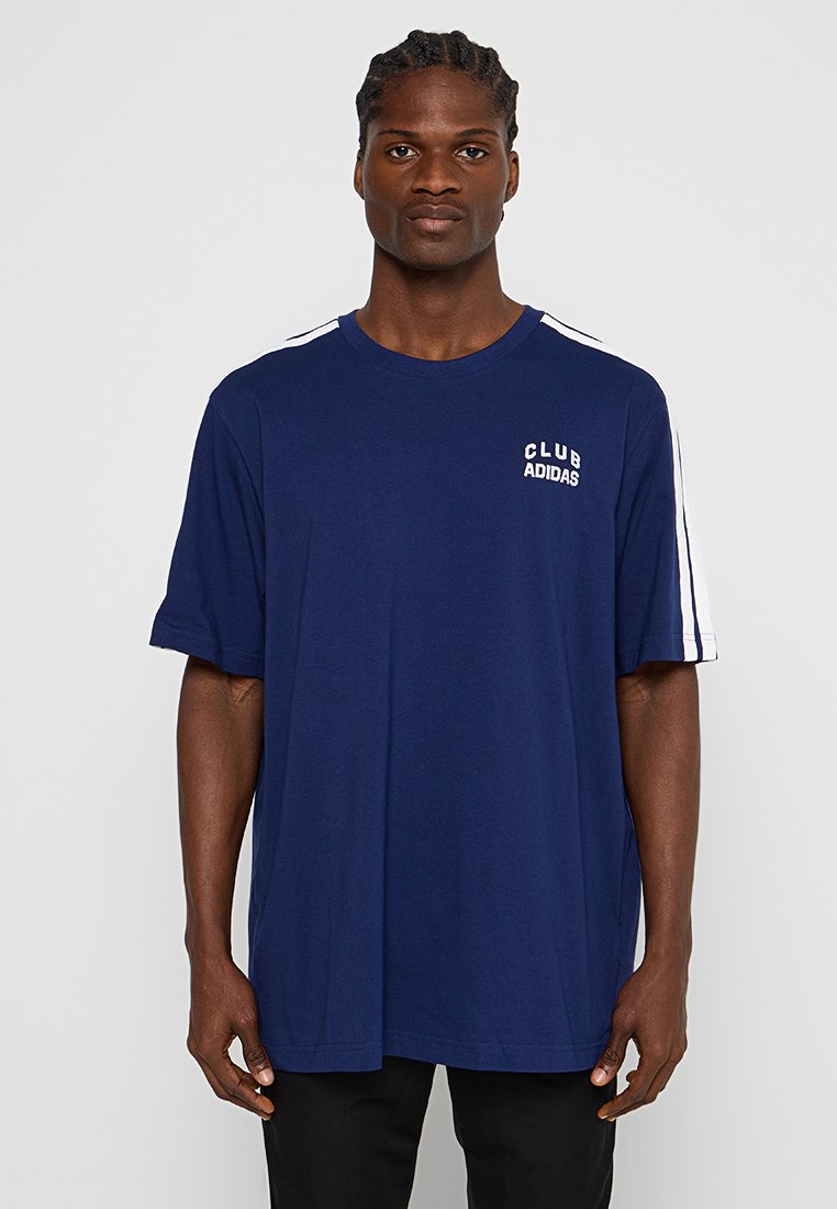 adidas performance T-shirt print donkerblauw