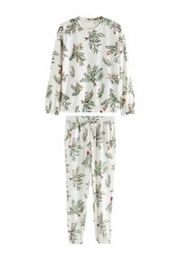 Next COSY LONG SLEEVE - REGULAR FIT SET - Pyžamová sada - white robin