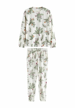 Next COSY LONG SLEEVE - REGULAR FIT SET - Pyžamová sada - white robin