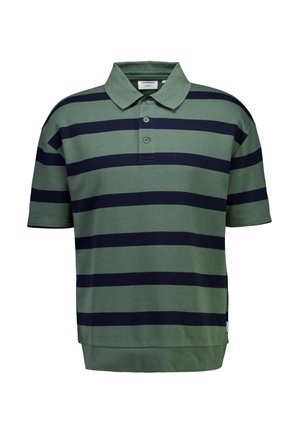 LINDBERGH STRIPED  - Poloshirt - pine green