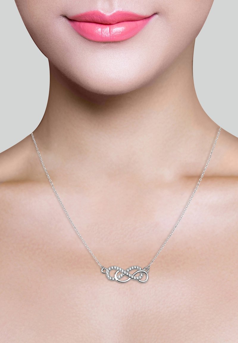 SOFIA MILANI - Damesketting 925 zilver - Oneindigheid Hart hanger - 50155