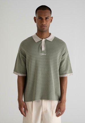 ABSTRACT - Polo shirt - green cream