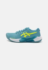 ASICS - GEL CHALLENGER - Tennisschuh für Sandplätze - gris blue/safety yellow Thumbnail-Bild 1