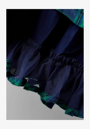 JoJo Maman Bébé, REGULAR FIT WITH BRODERIE COLLAR - Hverdagskjole - green check