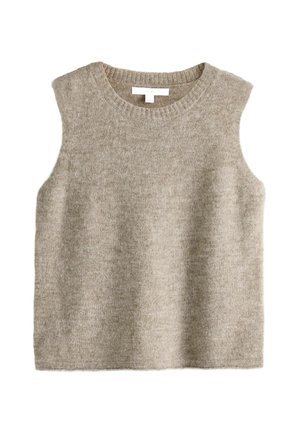 REGULAR FIT - SLEEVELESS CREW TANK - Top - neutral brown mole