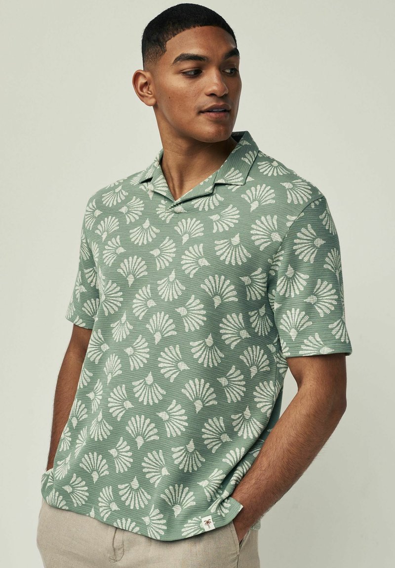 Next TEXTURED - Polo krekls - green white
