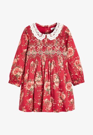 PRINTED SHIRRED COLLAR 3MTHS-8YRS - Freizeitkleid - red floral