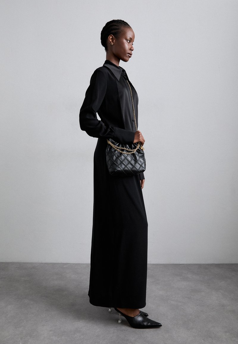 beginning boutique black long sleeve dress Elery Black Midi Dress - US 14