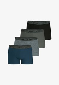Non sélectionné, marine gris chiné kaki noir